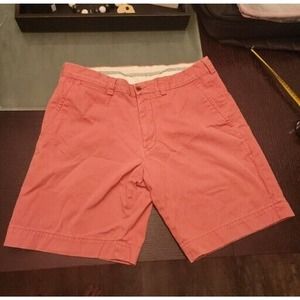 Polo Ralph Lauren Shorts Men 34 Salmon Pink Tall Classic Fit Flat Front Golf